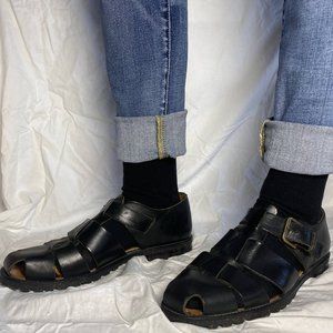 BALLY Mens Salorno Sandals Black Leather